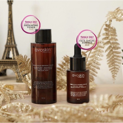 AVOSKIN MIRACOLOUS REFINING TONER 100ml & Serum 30ml