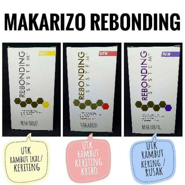☑️ YK ☑️ MAKARIZO Rebonding System tube set 120gr