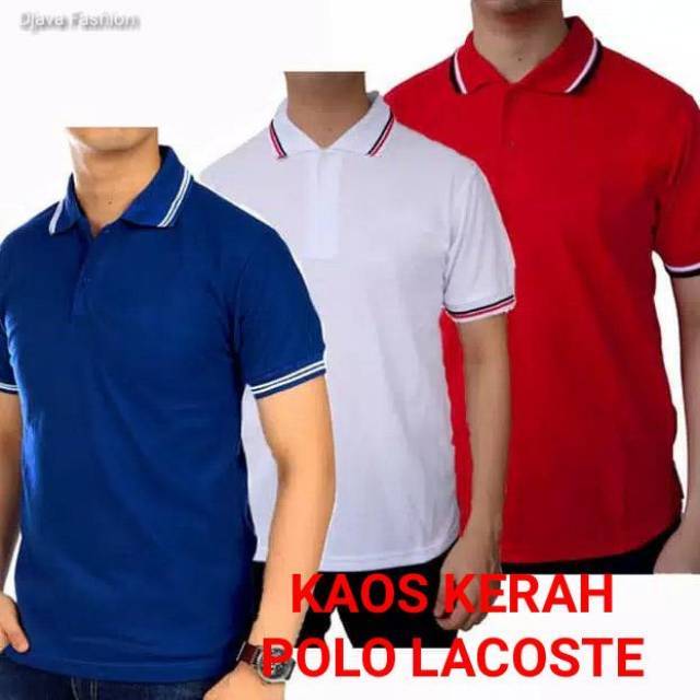 Kaos Kerah Polo Shirt Berkerah Polos Grosir Pria Cowok Murah