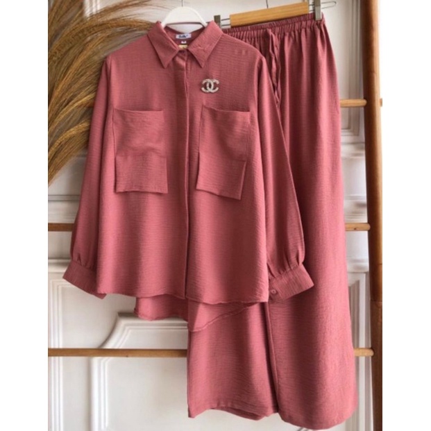 New Set balila Pocket 2 Premium Crincle Airflow Lols Olshop cod setelan celana halus