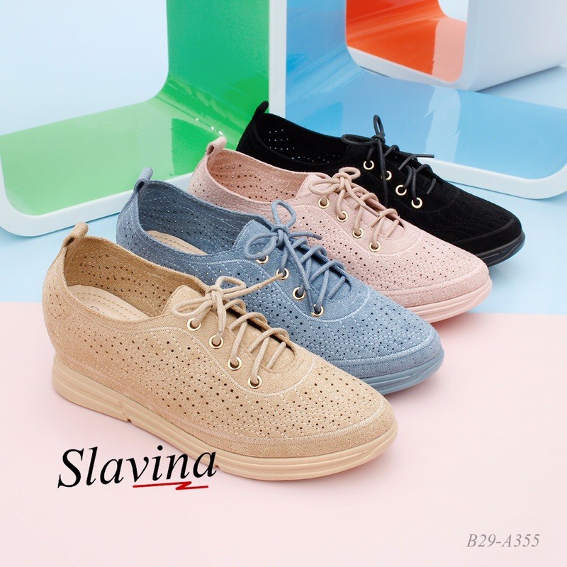 [JS18]Slavina Natania Wedges* With Colourtone Outsole Series *#B29-A355