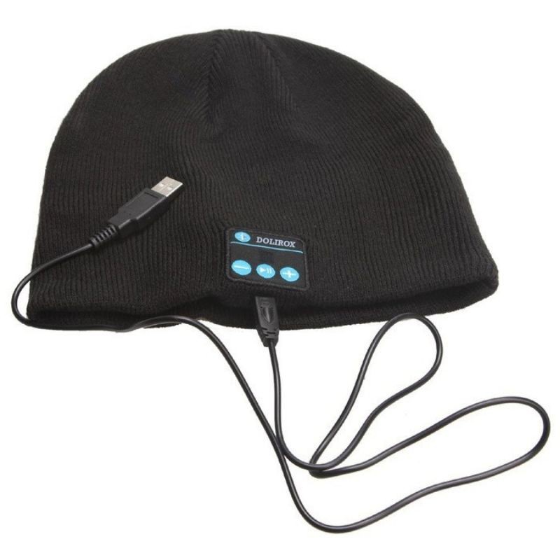 Lariaterus79 TOPI HANDFREE earphone headseat bluetooth charger usb topi Kupluk Beanie bluetooth