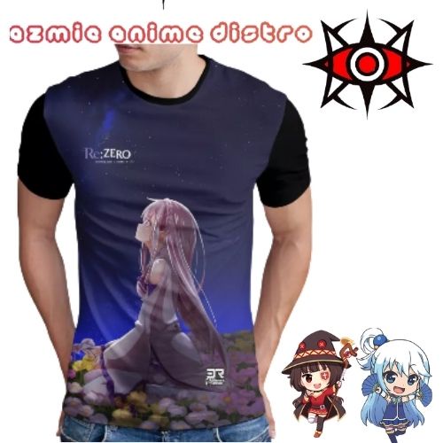kaos Printing Anime Re Zero Emilia