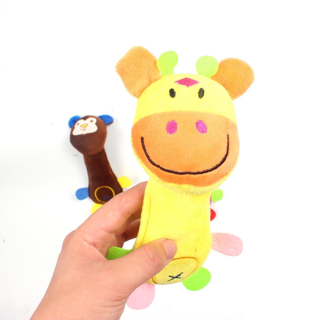 Mainan Rattle Stick Anak Bayi Mainan Boneka Bayi Bunyi Kericingan Kapas