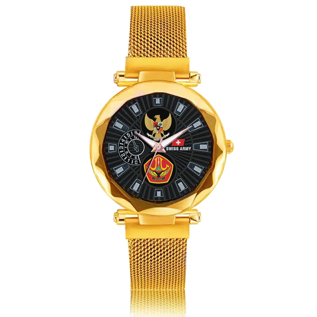 Jam Tangan Wanita Custom - GARUDA-BANSER Free Box &amp; Batre Cadangan