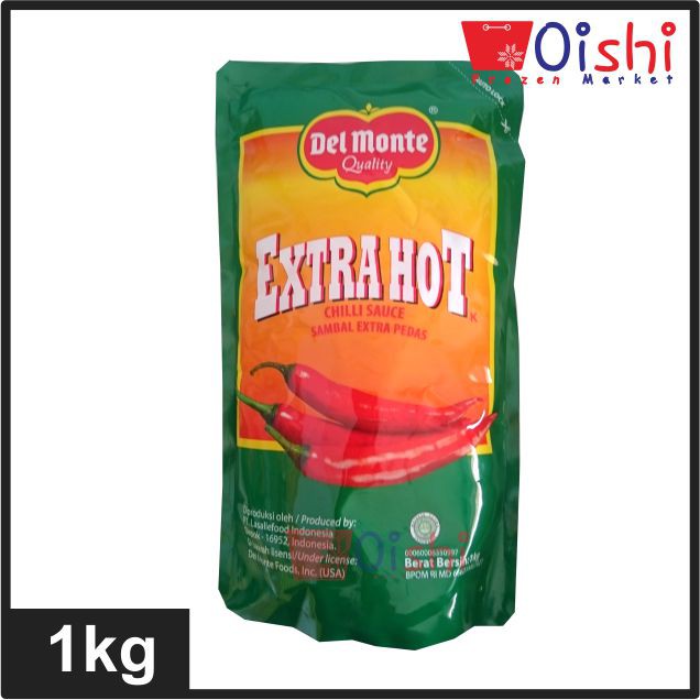 

Delmonte (Del Monte) Extra Hot (Saus Cabe) Sambel Ekstra Pedas 1kg