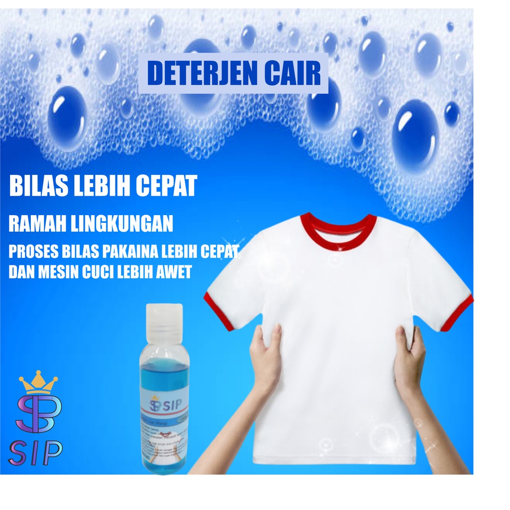 Deterjen Cair 100ml PREMIUM Detergent Laundry / Detergen Laundry Murah / Liquid Detergent / Deterjen Cair Laundry Harum Anti Bakteri