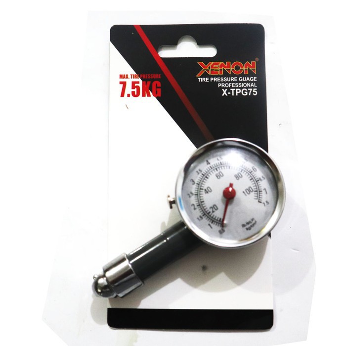 XENON UKURAN ANGIN BULAT/ALAT PENGUKUR TEKANAN ANGIN BAN MOBIL, MOTOR