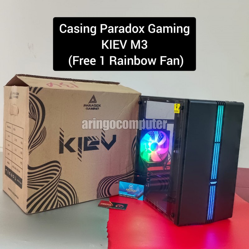 Casing Paradox Gaming KIEV M3 (Free 1 Rainbow Fan)