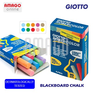 GIOTTO BLACKBOARD CHALK - 10 PCS - COLOR - (KAPUR TULIS) - 538900
