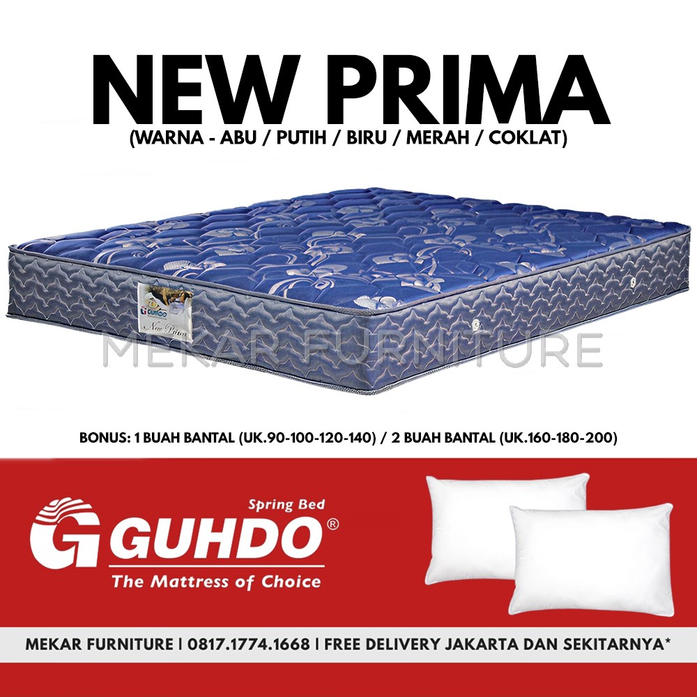 Kasur Spring Bed GUHDO New Prima 200 X 200 - Mekar Furniture
