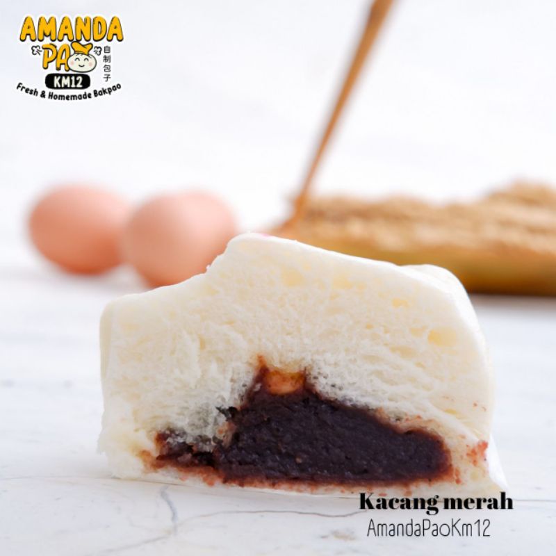 

Bakpao/Pao Medan kacang merah (vegetarian)