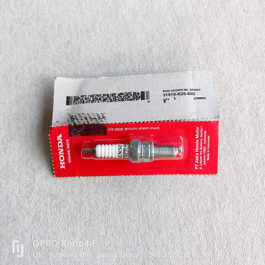 Busi U27EPR-N9 Denso Megapro-New CB-150 Verza CRF-CBR Sonic Supra-GTR