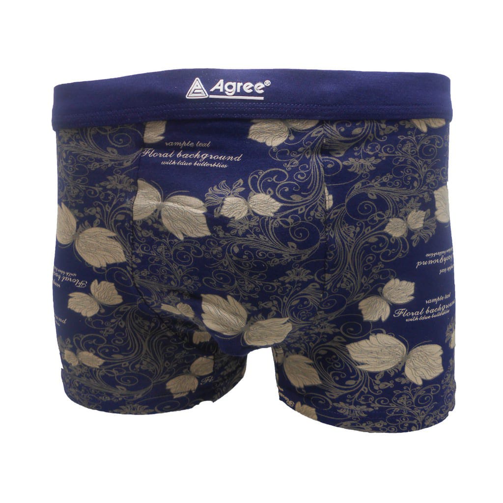 3 Pcs - Celana Boxer Agree Sport 1233 Motif Pria Dewasa | CD Laki Laki Pakaian Dalam Underwear Pendek Open Remaja ABG Katun Halus Adem