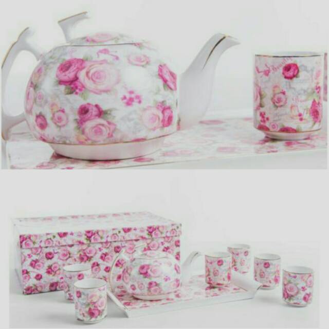 Capodimonte tea set shabby chic