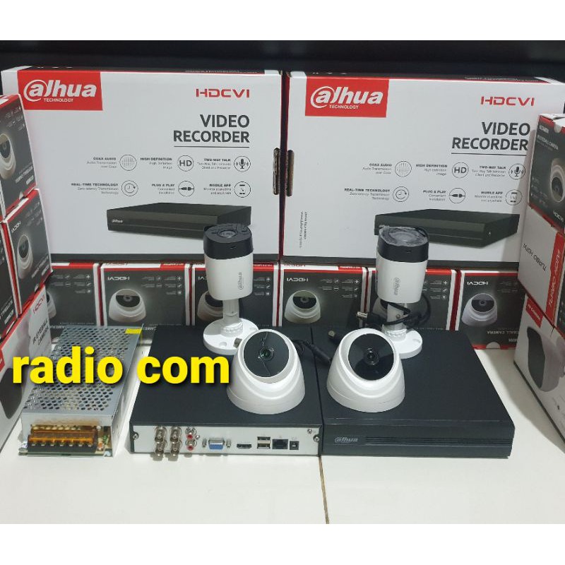 paket cctv 4 chanel 4 camera dahua 2mp hdcvi