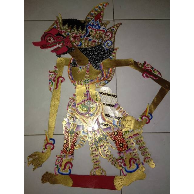 Wayang buto brabah/raton kulit asli gapit sungu