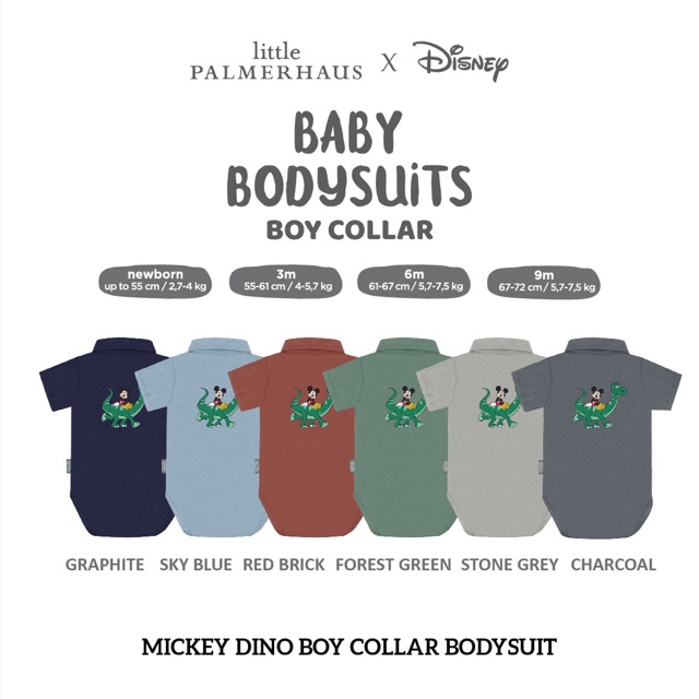 Little palmerhaus baby collar bodysuit disney