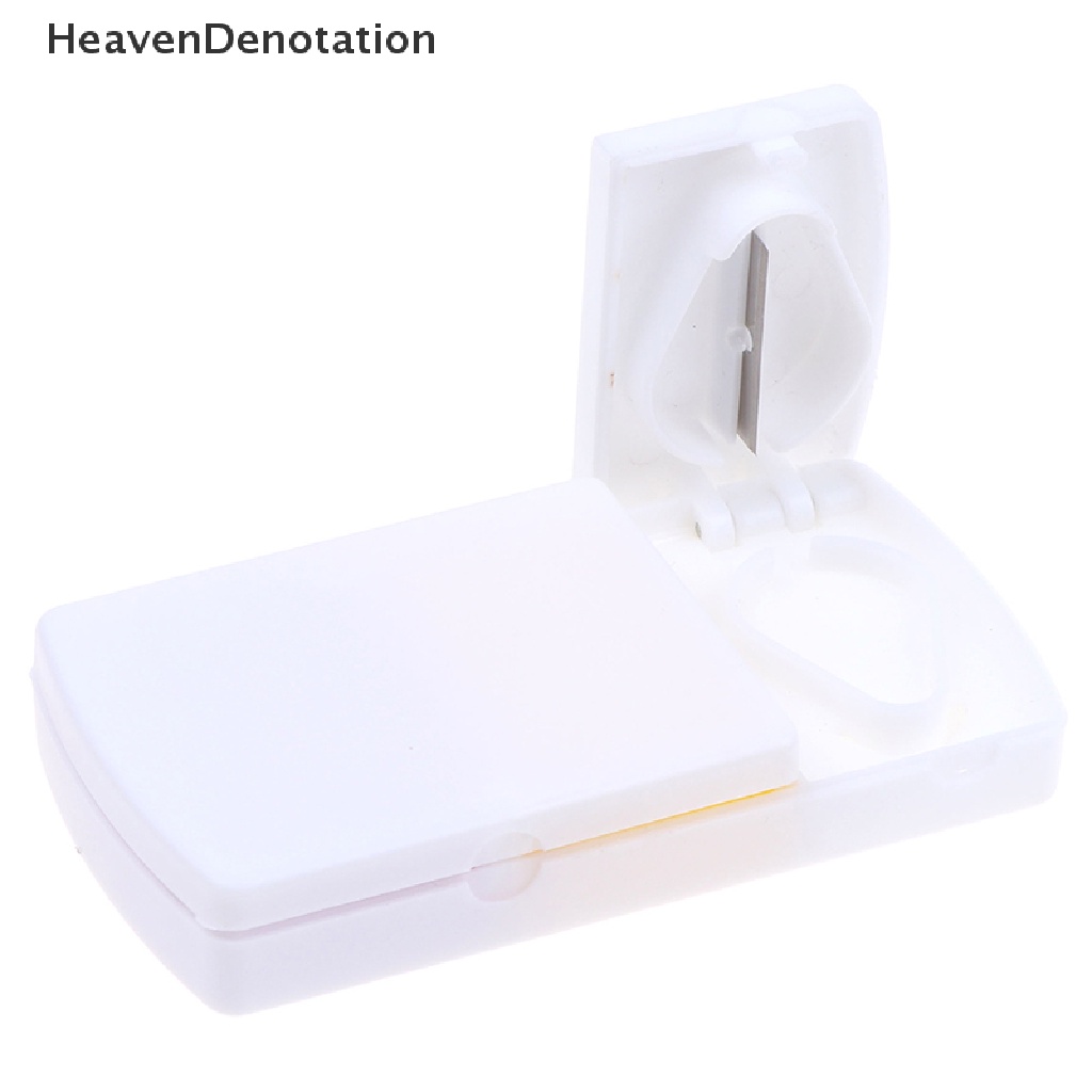 (Heavendenotation) Dispenser / Pemotong Obat Pil Mini Untuk Travel