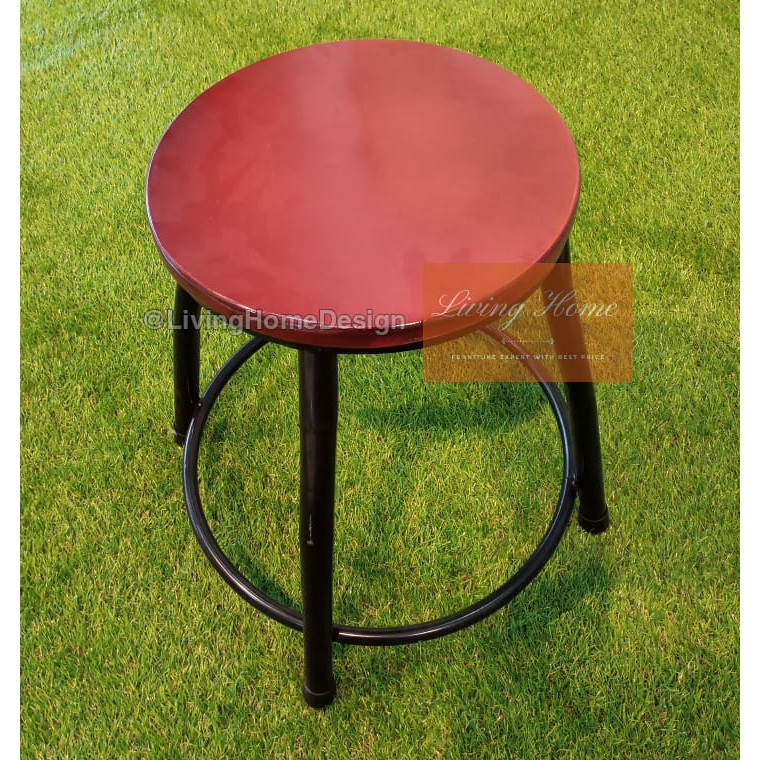 Kursi Bar Cafe Resto Besi Kecil Pendek Bangku Billiard Bakso (LUAR KOTA MEDAN)