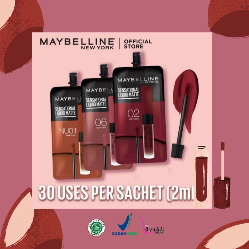Maybelline New York Sensational Liquid Matte Sachet