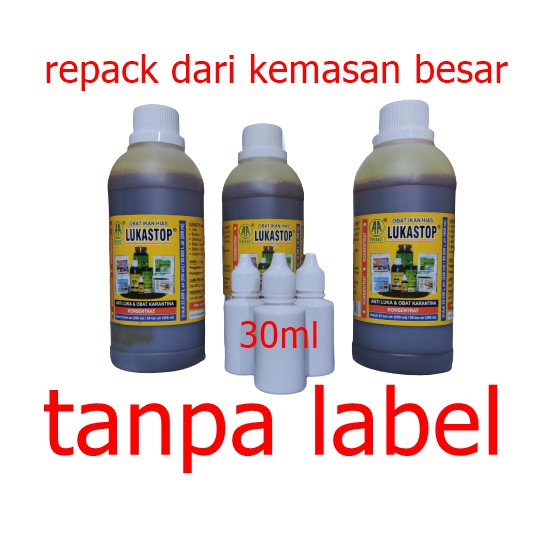 LUKA STOP LUKASTOP 30ml Obat Luka Jamur Cair ikan Hias koi