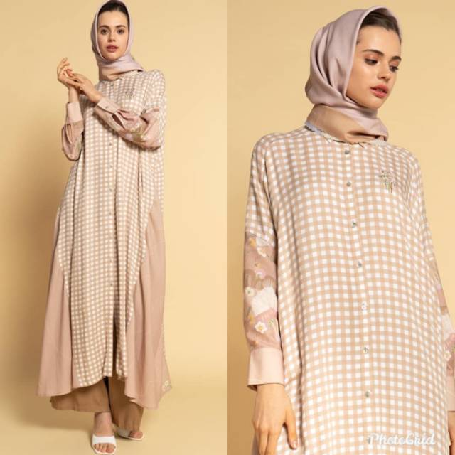 DEFECT SALE Riamiranda x Cottonink BEIGE EMBROIDERED BALRAM DEFECT