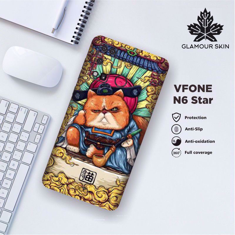 *(Dapat2PCS)* VFONE N6 STAR Garskin Case/Stiker Protector Motif CATS