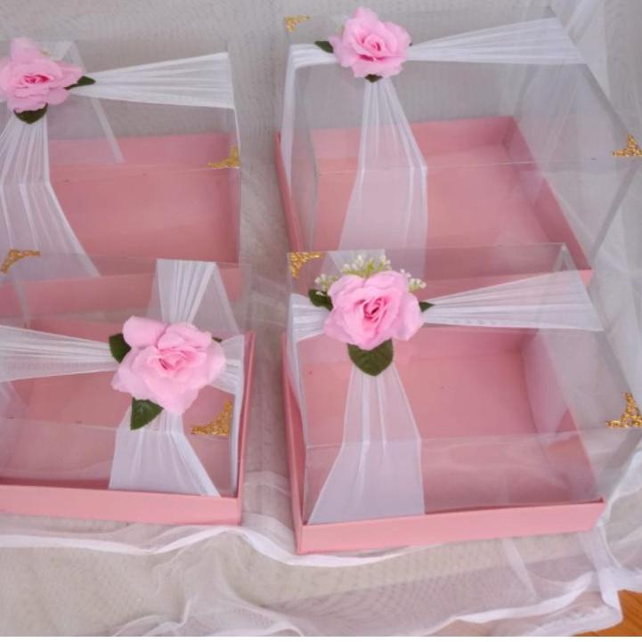 

LANGSUNG ATC.. Box hantaran / Box seserahan satu set isi 4 / Box mahar isi 4