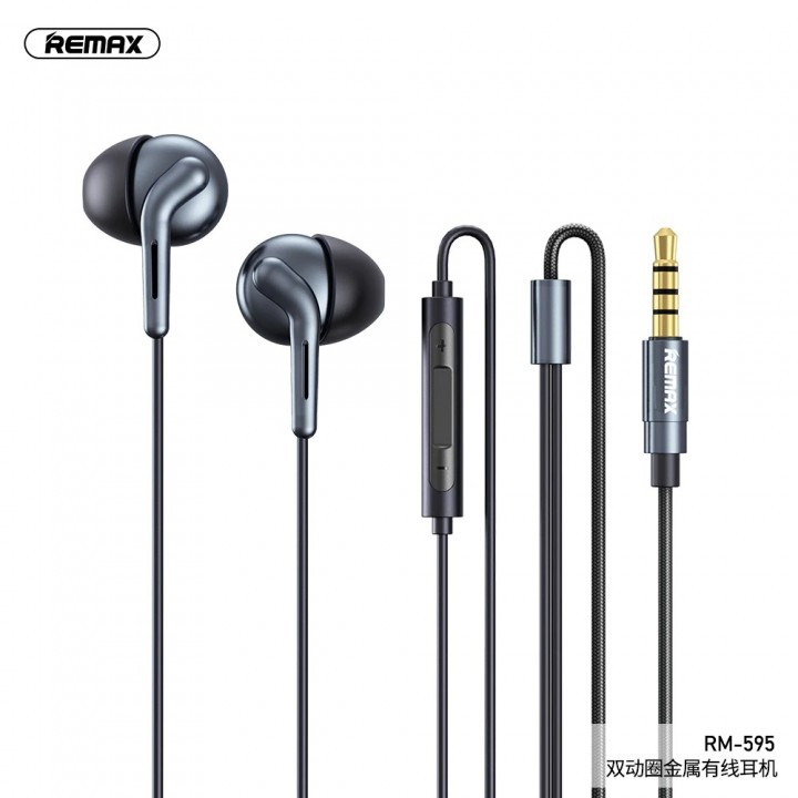 777 REMAX RM-595 Wired Cable Earphone Headset Quad Core Bass