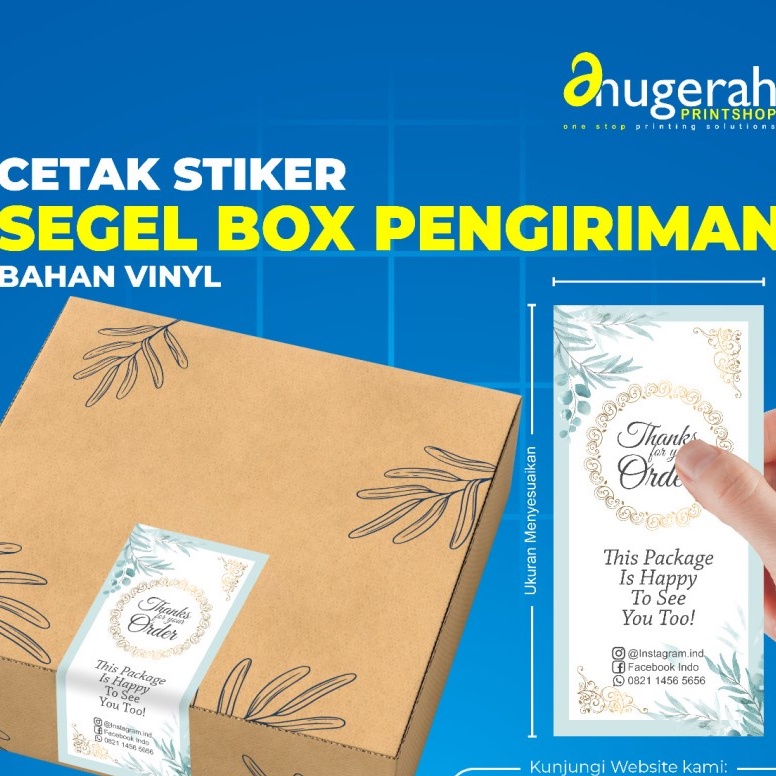 

Stiker Seal Custom Segel Box Pengiriman Paket Anti Air Tidak Mudah Robek - Sticker Seal Box Termurah Pengerjaan Cepat