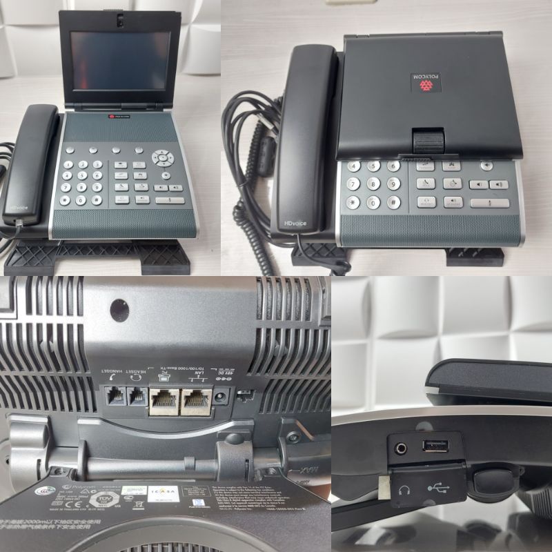 Telepon Ponsel Desktop Media Bisnis Dual-Stack Polycom VVX 1500