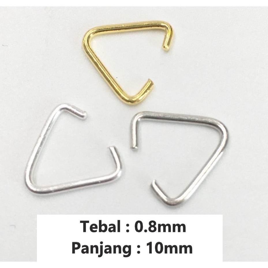 Konektor Ring Model Segitiga Terbuka Harga/144pc