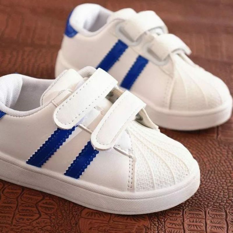 sepatu sneakers kets anak flat 2 tali prepet terbaru