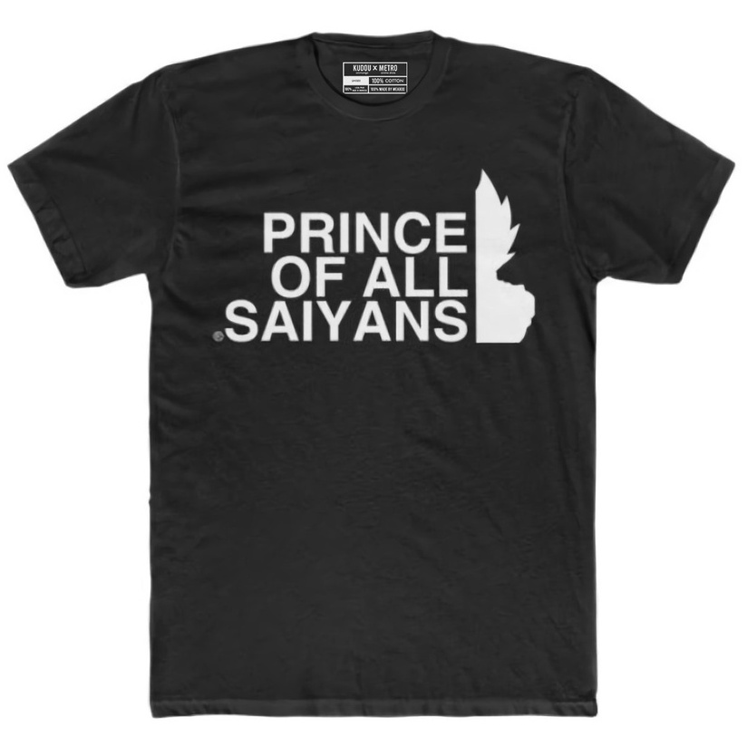 Tshirt Prince Of All Saiyans Anime Manga Dragon Ball Premium Unisex