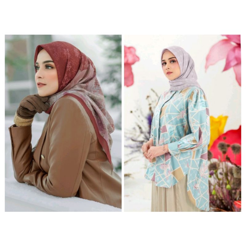 ready siap kirim frozen teaberry voal bundling astera top jade S buttonscarves
