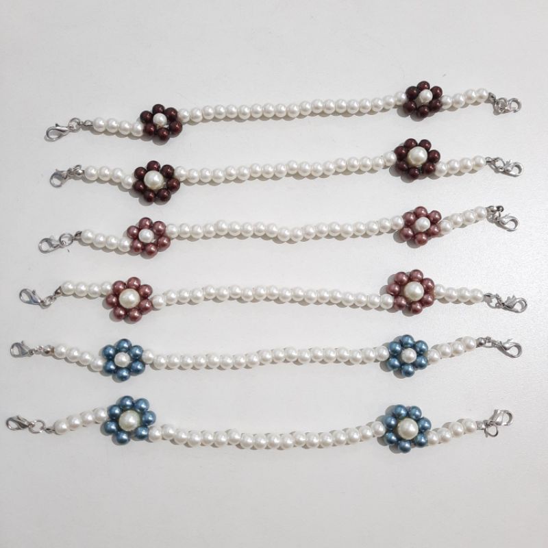 Pearl Hijab Connector | Konektor Masker Hijab Mutiara | Tali Masker Hijab Mutiara by vanillajelly.id