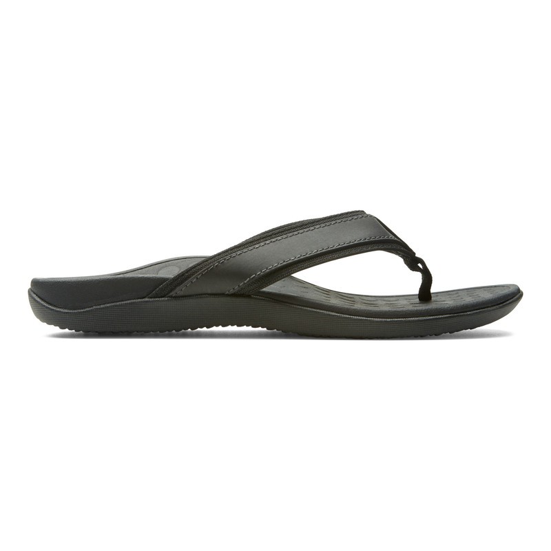 Vionic MTide Black sandal Pria