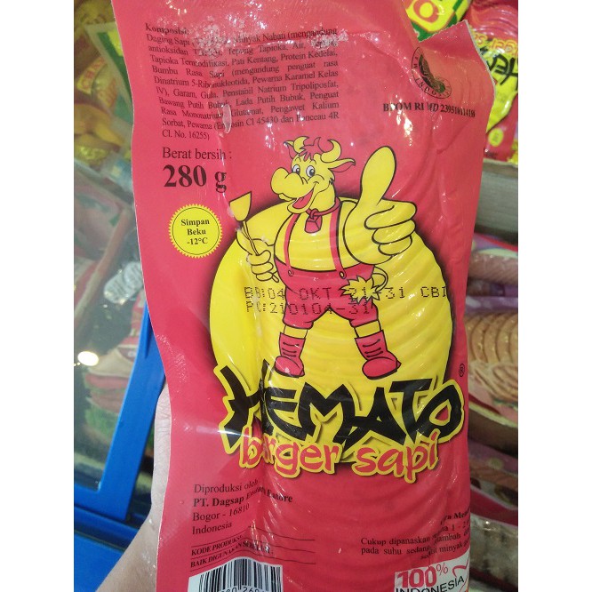 

HEMATO Burger Sapi Beef Burger HEMATO isi 20pcs 280gr