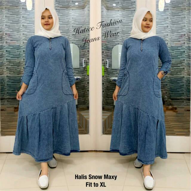 Dress jeans/gamiswanita/pakaian wanita muslim