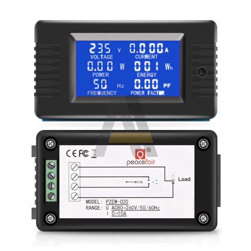 Watt Meter AC 220V 10A PZEM-020 Voltmeter Amper Power Energy