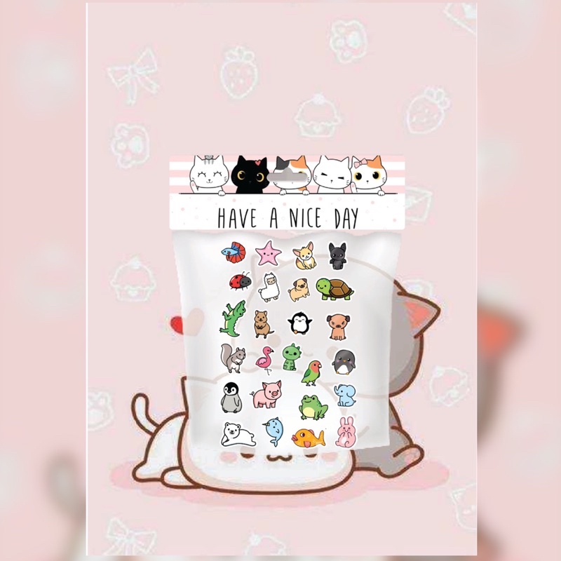 

[30 PCS STICKERS] Stickers SMALL ANIMALS untuk laptop, hp, dll sudah dicutting