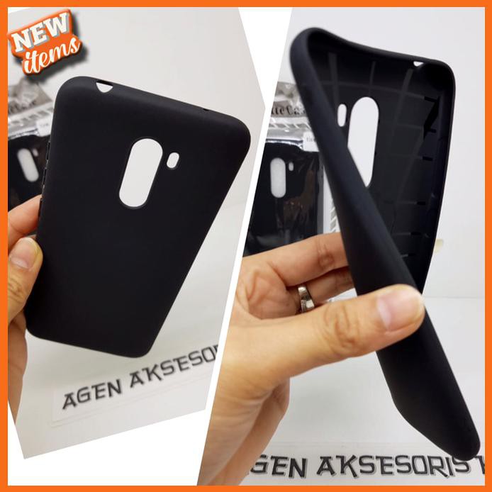 SLIM BLACK MATE XIAOMI POCOPHONE F1 POCO F1 6 18 SOFT CASE ANTI GLARE GR3465