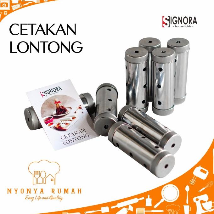 Jual Signora Cetakan Lontong Stainless Steel 12cm Shopee Indonesia