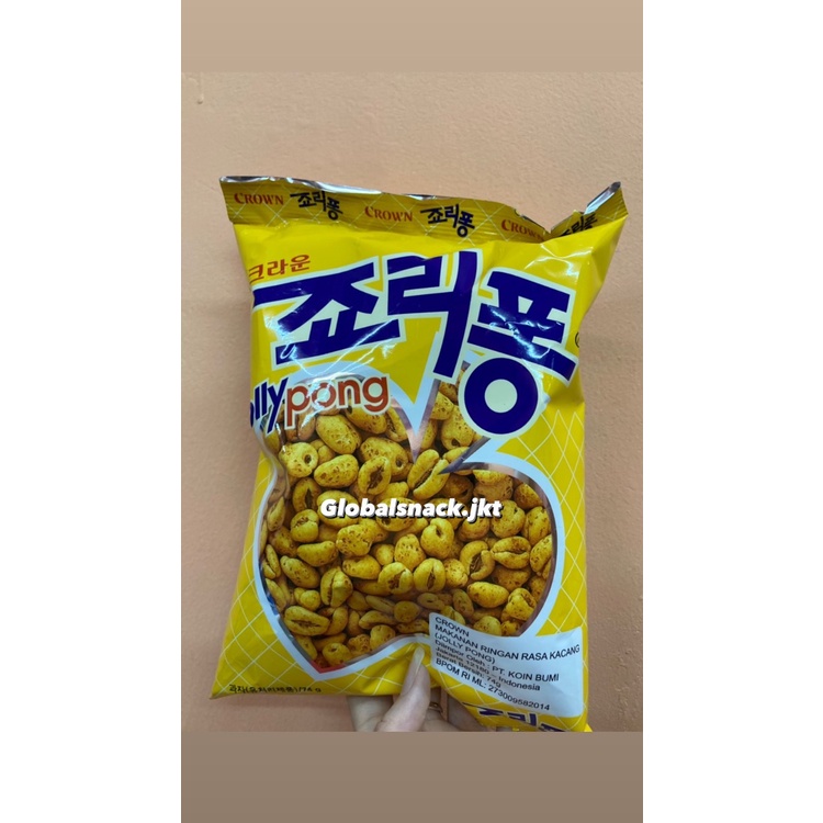 

CROWN MAKANAN RINGAN RASA KACANG - JOLLY PONG