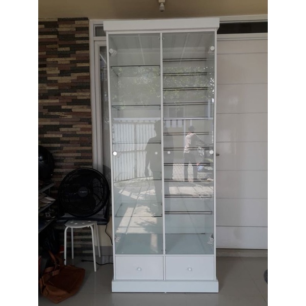 LEMARI TAS/LEMARI HIJAB/LEMARI KACA KERUDUNG/LEMARI KACA TAS