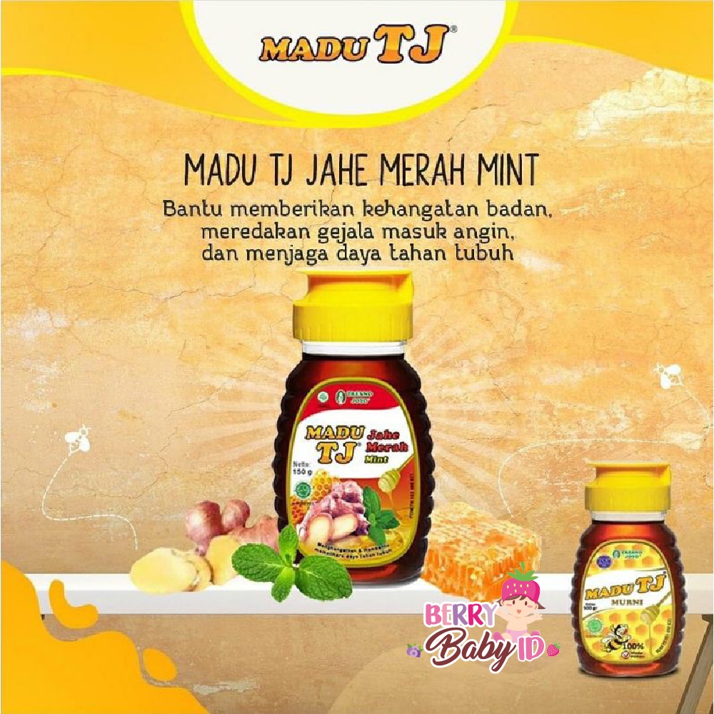 Tresnojoyo Madu TJ Jahe Merah Mint 100% Madu Asli Original Tresno Joyo Berry Mart