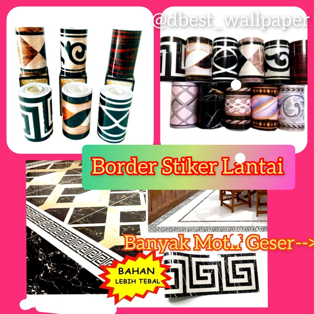 [DBEST]WALLPAPER LIS WALLBORDER BORDER STIKER STICKER DINDING LANTAI GRANIT KERAMIK RUANG TAMU DAPUR