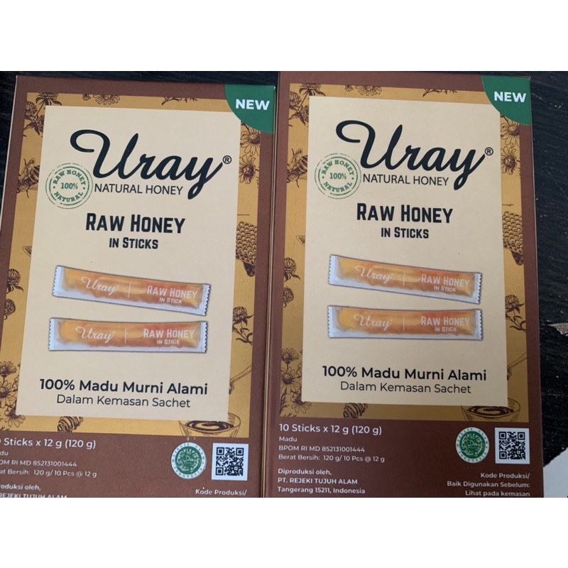 

uray madu honey stick box (isi 10 sticks)