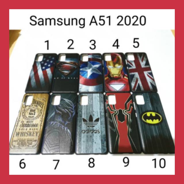 Cesing hp Samsung A51 karakter super Hero / Case Hard cover Samsung A51 2020 murah